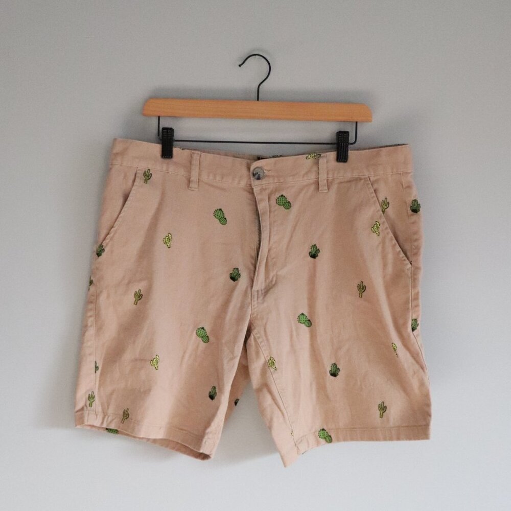 Raw Yarn Industries Stretch Twill 36‎ Cotton Lightweight Cactus Chino Shorts
